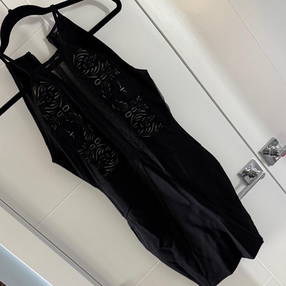 Guess Little Black Dress with embroidered mesh